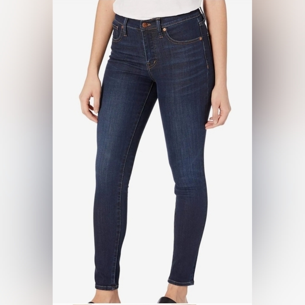Madewell 9" Skinny Jeans Size 34 Dark Wash
